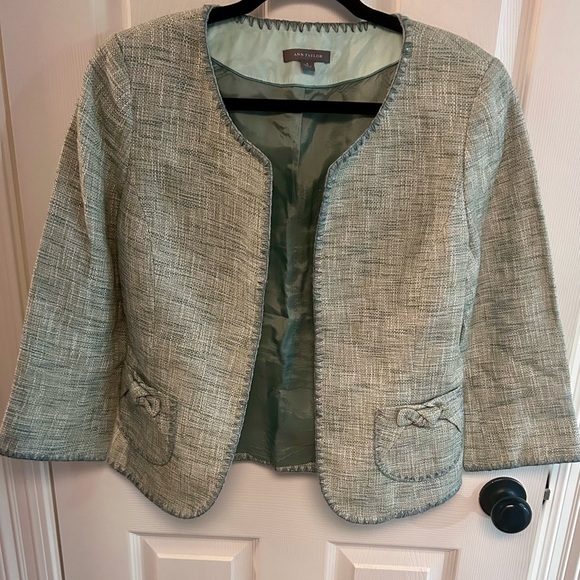 Ann Taylor no collar blazer - Picture 1 of 3